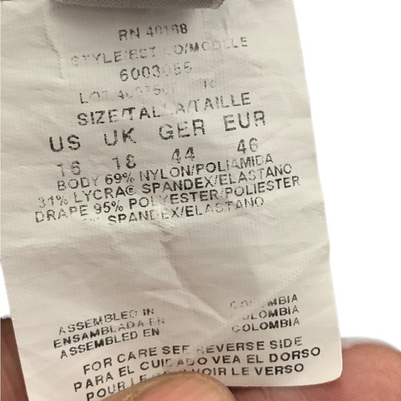 MagicSuit Women's Pink & Charcoal Two-Tone Ruched One-Piece Swimsuit Size 16 - Picture 4 of 6